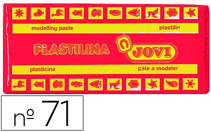 PLASTILINA DEL Nº 71 COLOR RUBI TAMAÑO MEDIANO 71/06.