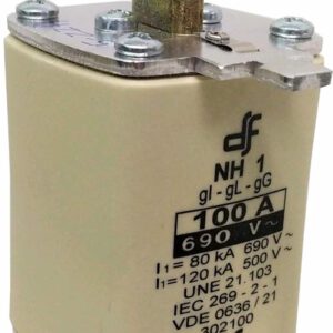 FUSIBLE DE CUCHILLA DE 100A. NH1. 690V. GRD. gG.
