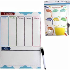 PIZARRA MAGNETICA TAMAÑO DE A4 DECORADA + ROTULADOR.
