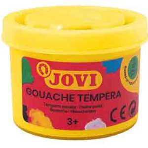 TEMPERA EN TARRO COLOR AMARILLO LIMON DE 35ML. 02 JOVII