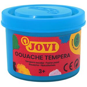 TEMPERA EN TARRO COLOR AZUL CYAN DE 35ML. 21 JOVI