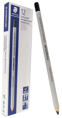 LAPIZ GRASO CERA NEGRO 108-9 OMNICHROM STAEDTLER.