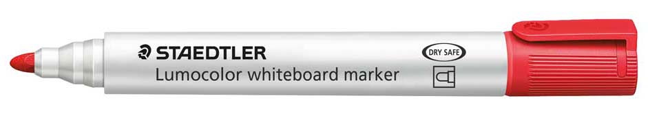 ROTULADOR PARA PIZARRA COLOR ROJO CON TINTA ANTISECADO DE STAEDTLER 951-9. CON TINTA ANTISECADO