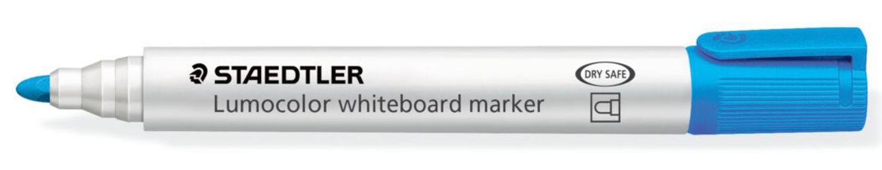 ROTULADOR PARA PIZARRA COLOR AZUL CLARO CON TINTA ANTISECADO DE STAEDTLER 351-30