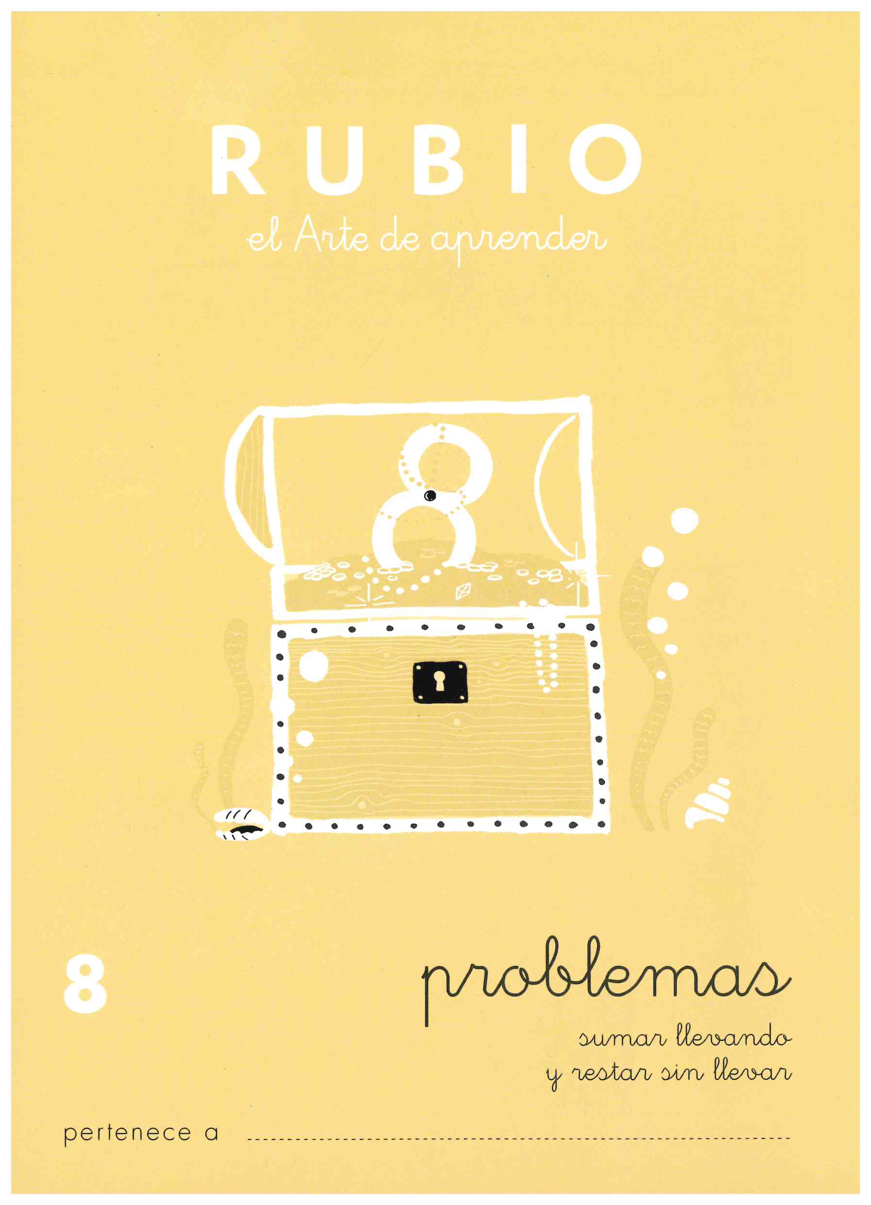 CUADERNO DE PROBLEMAS 8 PROBLEMAS SUMAR LLEVANDO Y RESTAR SIN LLEVAR DE RUBIO