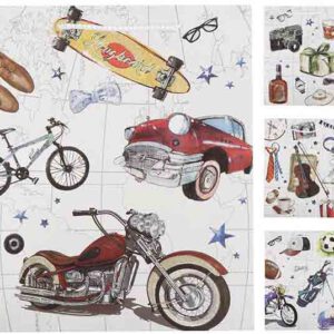 BOLSA DE REGALO CON BRILLANTINA Y ASAS DE CORDON MEDIDAS 32X16X12CM