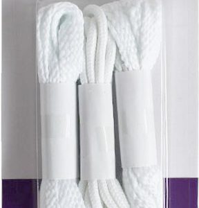 CORDON PARA CALZADO DE 90CM BLANCO EN PACK DE 2 PLANOS Y 1 REDONDO DE MARKET SUPREM 25762