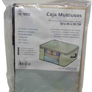 BOLSA EN FORMA DE CAJA MULTIUSOS GUARDA ROPA DE 60X45X30CM DE MARKET SUPREM A0692.