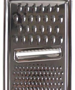 RALLADOR DE ACERO INOXIDABLE DE 3 USOS DE 29X11CM. DE MARKET SUPREM A7509.