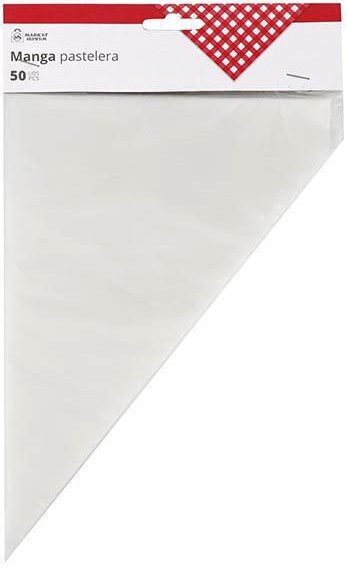 MANGA PASTELERA DESECHABLE DE 17X26CM. EN SET DE 50 UNIDADES. DE MARKET SUPREM A1434.