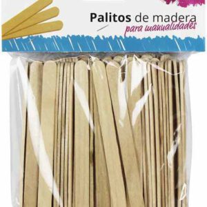 PALILLOS DE MADERA TIPO POLOS, PLANOS PARA MANUALIDADES DE 11,4X0,8CM. EN PACK DE 80 UNIDADES. PRECIO POR UN PACK.
