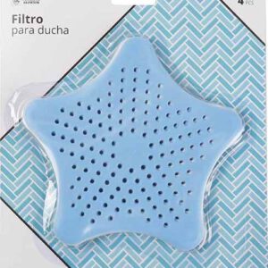 FILTRO PARA DESAGUE DE DUCHA EN FORMA DE ESTRELLA EN SET DE 4 UNIDADES DE Ø 15CM. DE MARKET SUPREM A2105.
