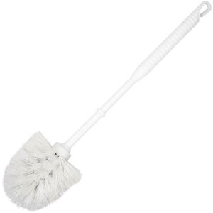 ESCOBILLA PARA WC DE REDONDA DE PLASTICO BLANCA 44028 MARKET SUPREM.
