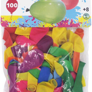 GLOBOS DE AGUA DE Ø 8CM. EN SET DE 100 UNIDADES. DE MARKET SUPREM  52107.