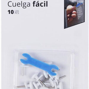 CUELGA FACIL DE 1 PUNTA EN SET DE 10 UNIDADES DE MARKET SUPREM 54730.
