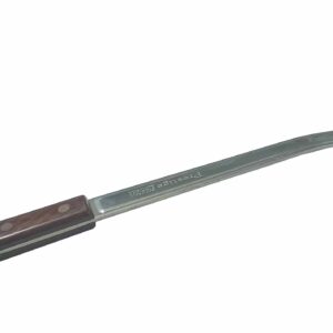 TENEDOR DE REPARTIR DE 33CM. DE 3 PUAS DE ACERO INOXIDABLE CON MANGO DE MADERA DE PRESTIGE. HECHO EN ESPAÑA.