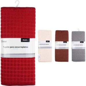 BAYETA TAPETE PARA ESCURREPLATOS DE MICROFIBRA MEDIDAS 30X40CM. DE 100% POLIESTER. DE MARKET SUPREM A2454. PRECIO POR UNIDAD.