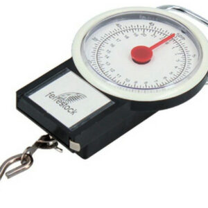 BALANZA ROMANA DE MUELLE DE HASTA 20 KG. TIPO RELOJ ANALOGICO. COLGAR Y PESAR CON ASA Y GANCHO. DE FERRESTOCK K20.